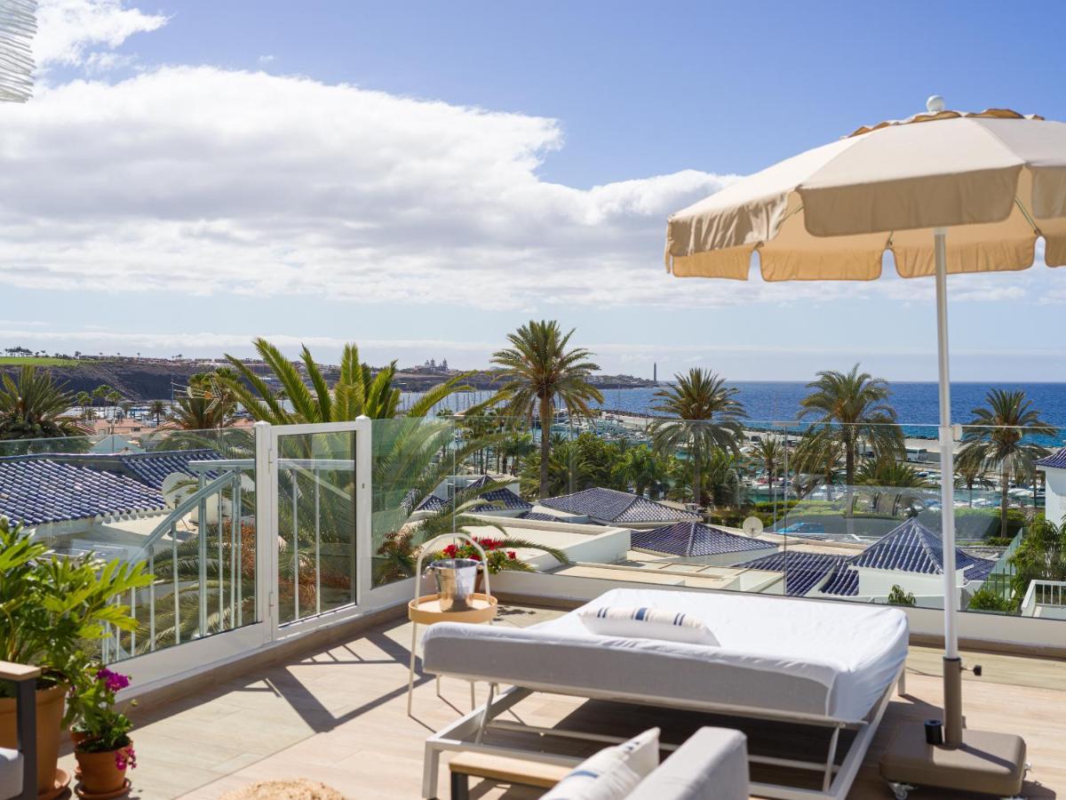 Pasitoblanco Porto Mare 7 Seaview Villa Private Heated Pool Pasito Blanco Dış mekan fotoğraf