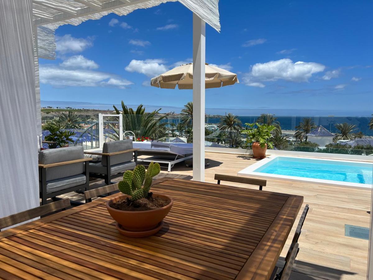 Pasitoblanco Porto Mare 7 Seaview Villa Private Heated Pool Pasito Blanco Dış mekan fotoğraf