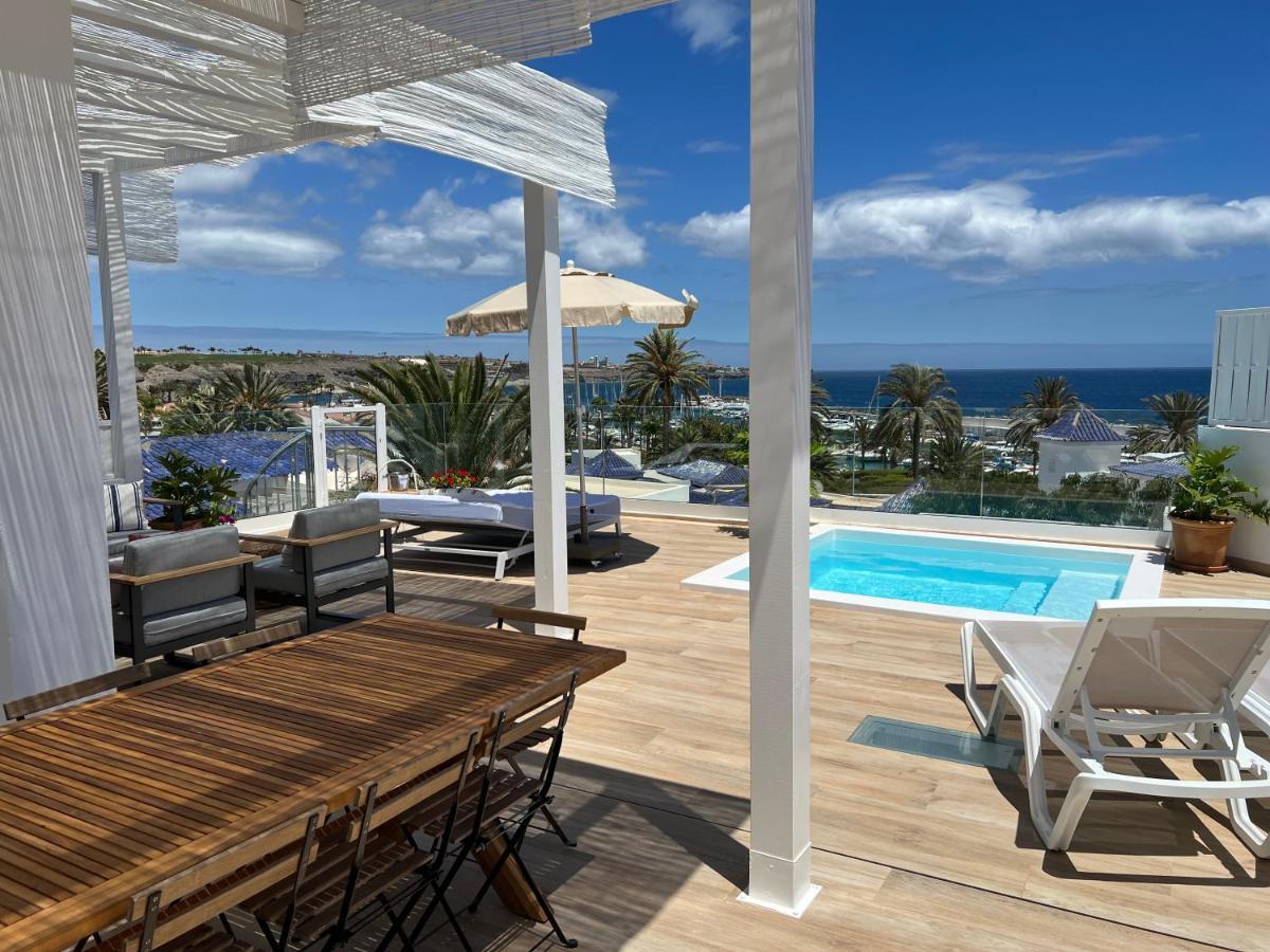 Pasitoblanco Porto Mare 7 Seaview Villa Private Heated Pool Pasito Blanco Dış mekan fotoğraf