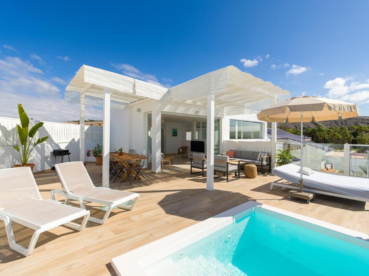 Pasitoblanco Porto Mare 7 Seaview Villa Private Heated Pool Pasito Blanco Dış mekan fotoğraf